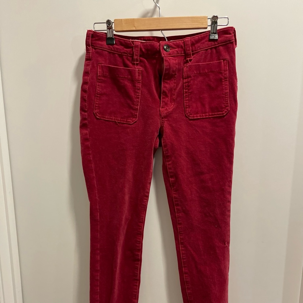 Anthropologie. Pilcro & the letterpress. High rise skinny. Corduroy. Size 27.